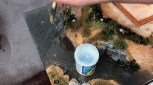 Дешевый способ создания воды (водная диорама)