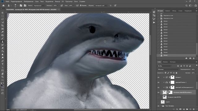 DC | Отряд самоубийц - Sharkman. Процесс создания Арта в Фотошопе. Разбор работы. смотреть онлайн