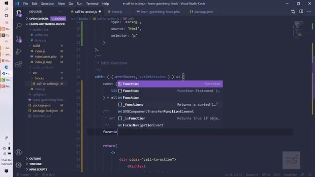 How to create custom Gutenberg block for WordPress - EP3 - Using RichText Editor смотреть онлайн