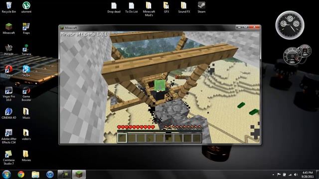 Minecraft Beta 1.8.1 - How To Install The Trains And Zeppelin Mod смотреть онлайн