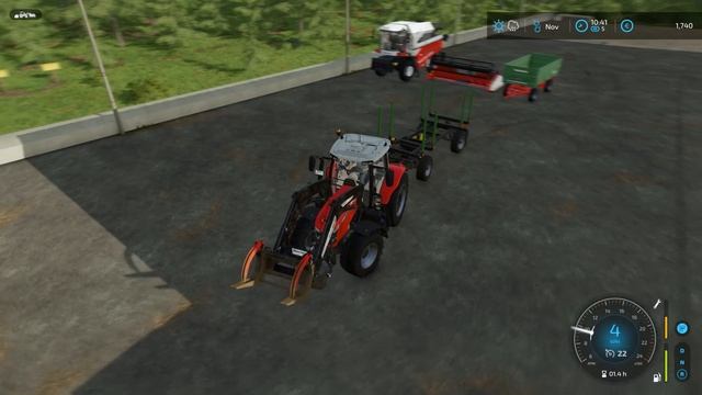 12 Months on Hardcore No Man's Land ☆ First Harvest, Logging ☆ Farming Simulator 22 смотреть онлайн