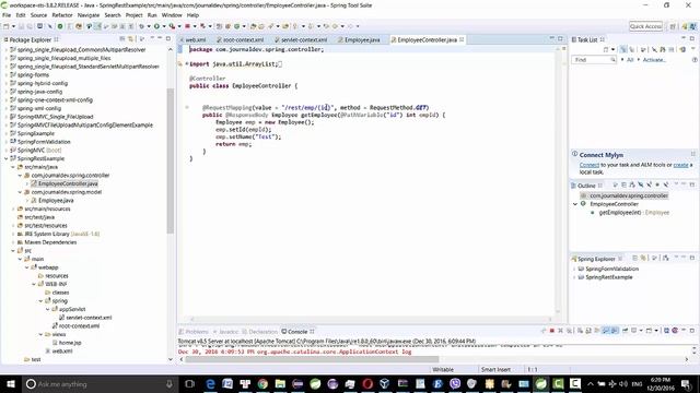 Java Spring framework web service Rest with Java xml configuration Example 1 смотреть онлайн