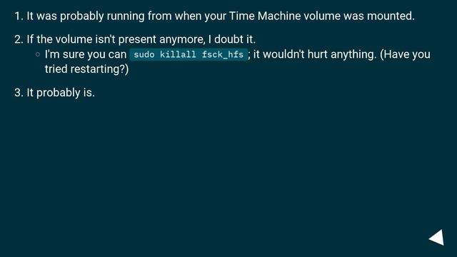 Why has my Mac been running fsck_hfs for two days now? смотреть онлайн