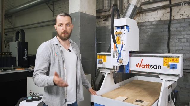Фрезерный станок для бизнеса Wattsan M1 6090. Сравнение с А1, обработка дерева смотреть онлайн