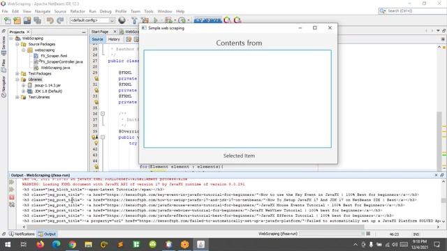 JavaFX Tutorial: Jsoup tutorial in Java | Web Scraping App смотреть онлайн