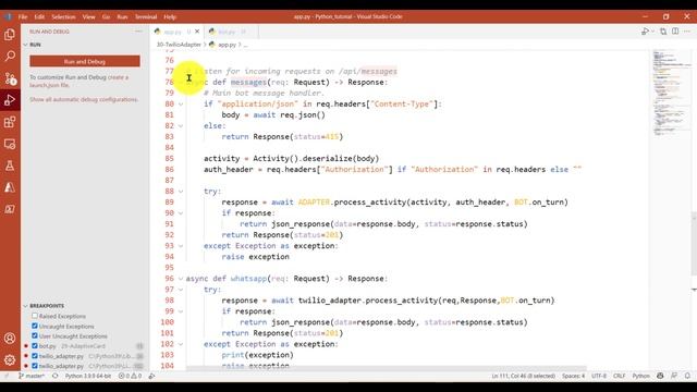 30 - Bot Framework : Twilio WhatsApp Adapter смотреть онлайн