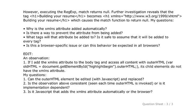 HTML : Removing xmlns attributes added automatically смотреть онлайн