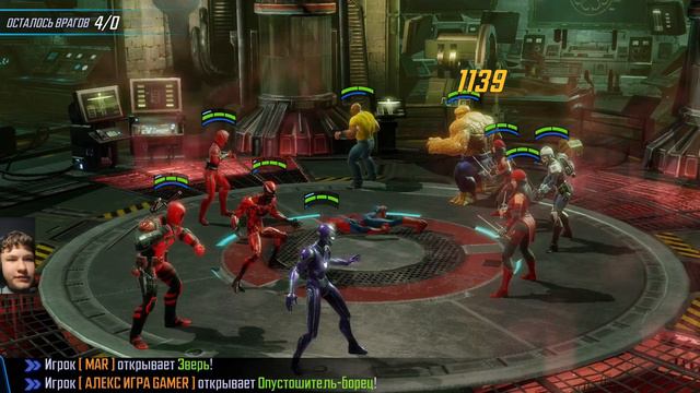 Marvel Strike Force. Качаю уровень учётной записи. И выполняю ежедневные задания. смотреть онлайн