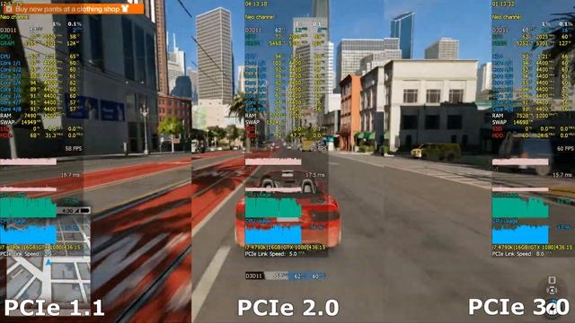 PCI Express (PCIe) 1.1 Vs 2.0 Vs 3.0 In 14 Games (Ultra Setting) I7 4790k + GTX 1080 [HD 1080p]