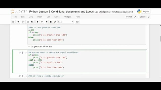 Python lesson-3 Checking Out Conditional Statements(If...Else) смотреть онлайн