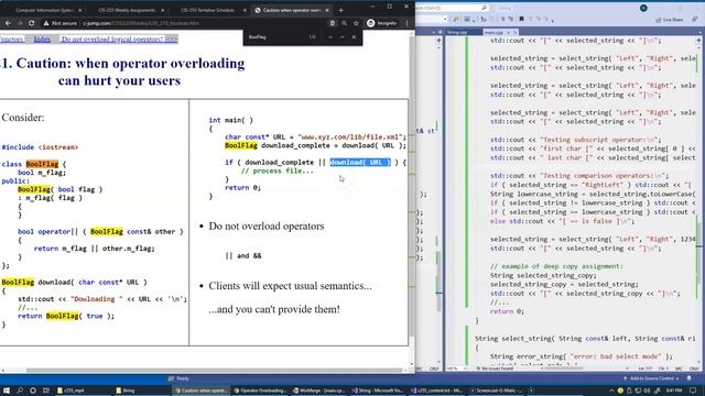13.14 Operator Overloading Advice смотреть онлайн