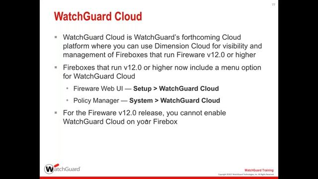 Fireware 12.x Venez découvrir les nouvelles fonctionnalités ! смотреть онлайн