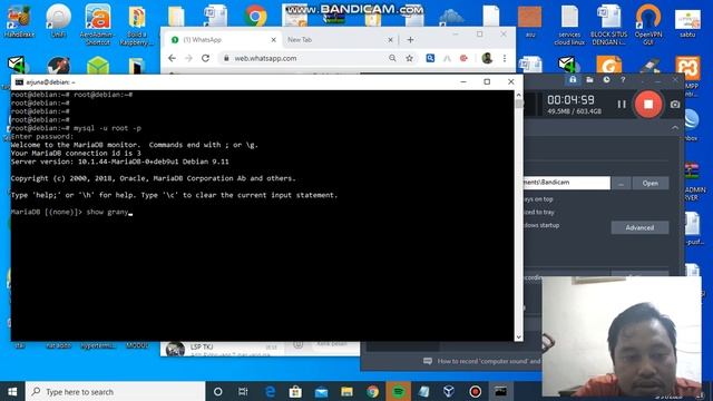 pengenalan Maria-DB,konfigurasi basic debian 9 sesion1 смотреть онлайн