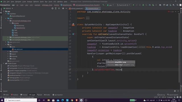 WhatsApp Clone App Kotlin Android Studio Part 2 Splash Activity смотреть онлайн