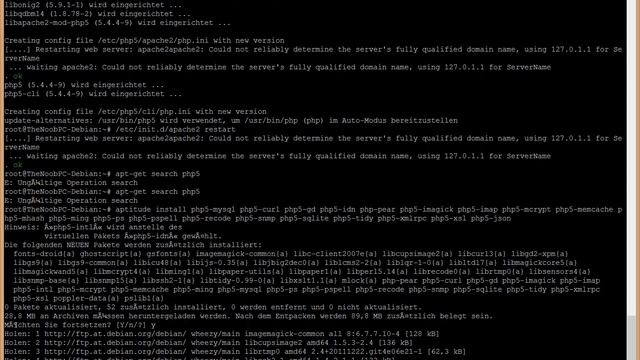 [Linux - 23.11.2012]WebServer, MySQL und ZIP installieren смотреть онлайн