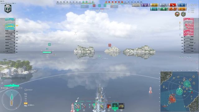 Cruiser Flint: 10 ships destroyed [N0CAP] - World of Warships смотреть онлайн