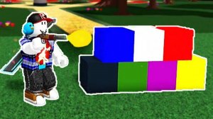 Зачем красить блоки пистолетом в Build A Boat ?