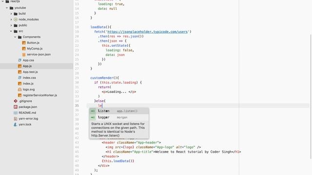 9 - React.js - API -Hindi смотреть онлайн