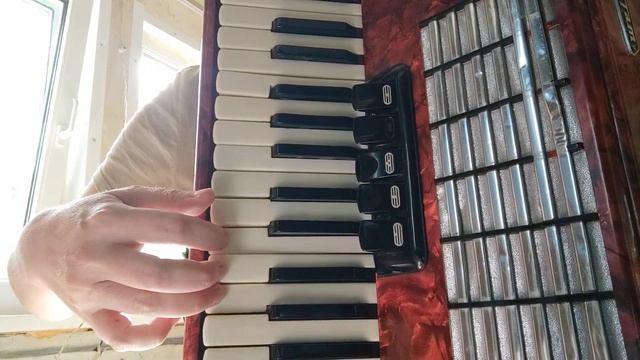 Вступление к песне Галина, на аккордеоне, видеоразбор смотреть онлайн