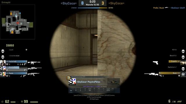 Skycoca linup 1 vs linup 2 (De_Cache) смотреть онлайн