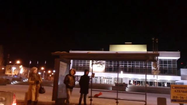 Вечерний Екатеринбург. Город из окна автомобиля. смотреть онлайн