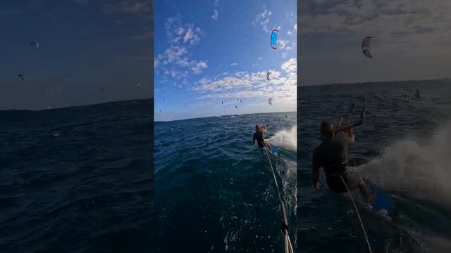 Tow foiling behind a kitesurfer /eng subs/ смотреть онлайн