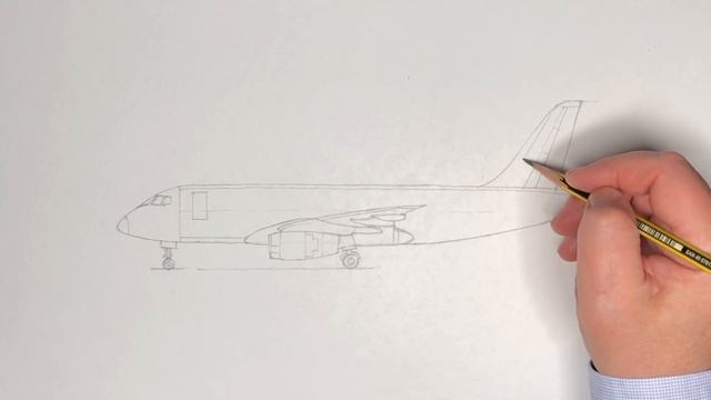 Как нарисовать самолёт Суперджет Sukhoi Superjet 100 поэтапно | Видео урок смотреть онлайн