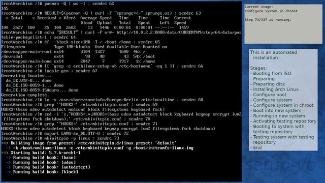 Arch Linux installation recording to kernel 5.7.7-arch1-1 (testing) смотреть онлайн