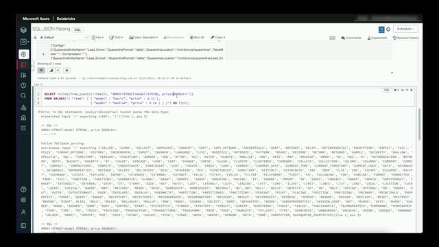 Azure Databricks JSON Parsing Tutorial with SparkSQL (2022 - February) смотреть онлайн