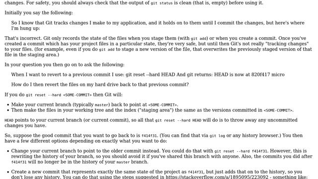 How do I use 'git reset --hard HEAD' to revert to a previous commit? (2 Solutions!!) смотреть онлайн