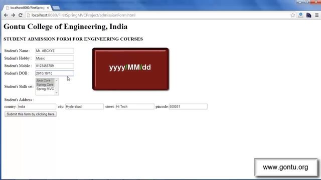 Spring MVC Tutorials 15 - @InitBinder annotation, WebDataBinder, CustomDateEditor (concept) смотреть онлайн