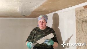 Переделка потолка. Заделка рустов.