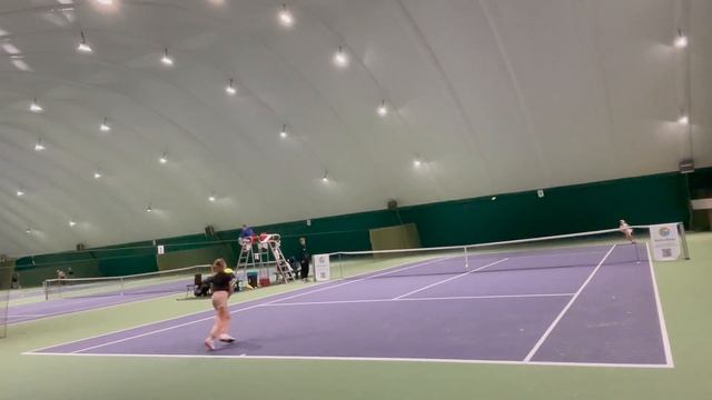 Большой теннис дети Киев Турнир взрослый мяч Кувшинова Елена 9 лет Самые интересные розыгрыши смотреть онлайн