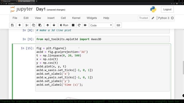 Getting started with matplotlib in Jupyter Notebooks #100DaysOfCode Day # 1 смотреть онлайн