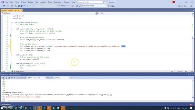 Python Arcade video 2 - drawing a sprite смотреть онлайн