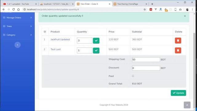 #17 Tree Sharing Laravel Bangla Video Tutorial Confirm Order Payment Discount Shipping Cost смотреть онлайн