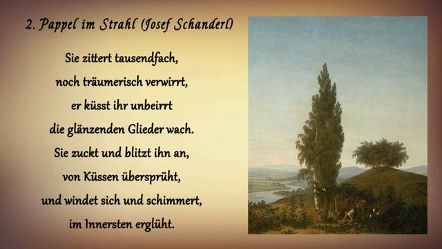 Rudi Stephan "Pappel im Strahl". Dichter Josef Schanderl. смотреть онлайн