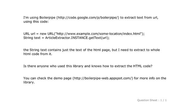 HTML : Extract HTML from URL смотреть онлайн