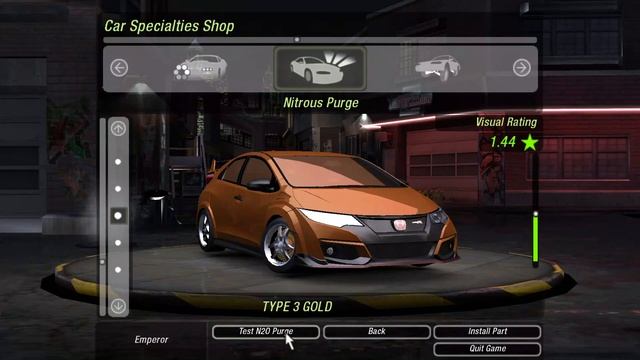 NFS Underground 2 | Honda Civic Type-R | Customization and Gameplay смотреть онлайн