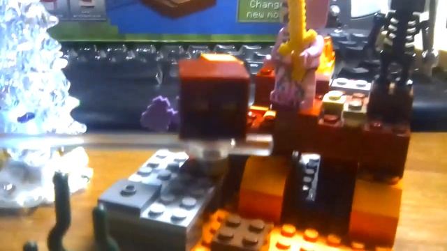 китайская копия наборы Лего Minecraft битва в аду