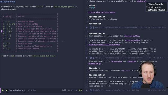 Dynamic Tiling Windows like dwm in Emacs with Edwina смотреть онлайн