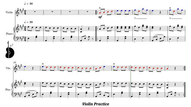 Suzuki Violin Book 1 | Song of the Wind | Piano Accompaniment | PPM = 75 смотреть онлайн