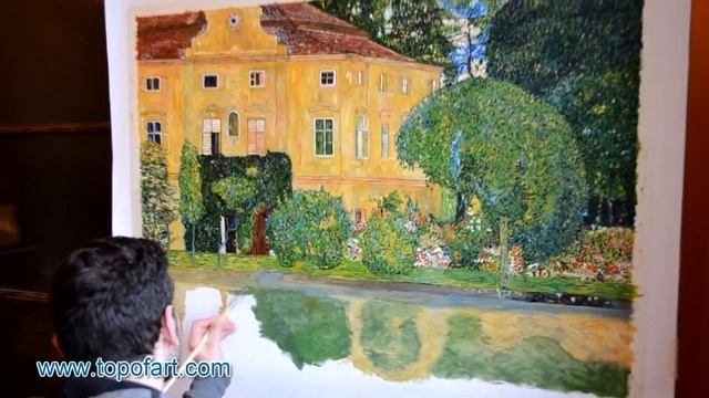 Klimt - Kammer Castle on the Attersee IV | Art Reproduction Oil Painting смотреть онлайн