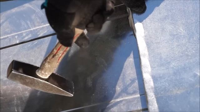 Дымоход + обход дымоходной трубы оцинкованным металлом. Кровмонтаж. смотреть онлайн