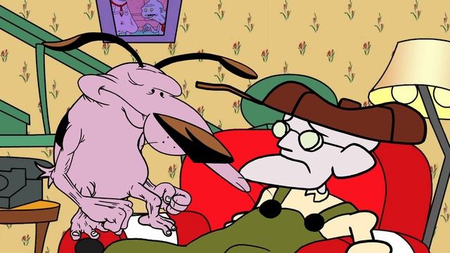 PINK LOVEABLE DOG - (Courage the Cowardly Dog Parody) смотреть онлайн