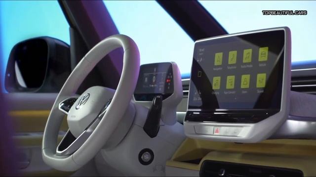 2023 Volkswagen ID Buzz Candy White with Lime Yellow Exterior Interior and Drive смотреть онлайн