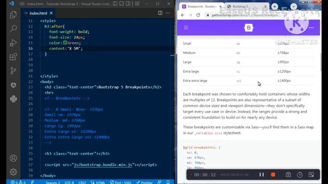 Bootstrap 5 Tutorial | Breakpoints @codewithramra1862 смотреть онлайн