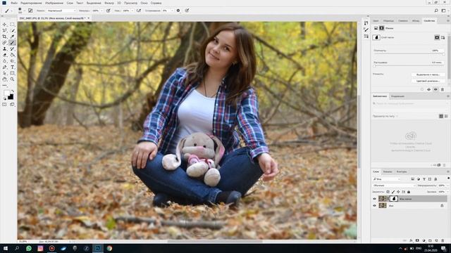 Как размыть фон в фотошопе смотреть онлайн