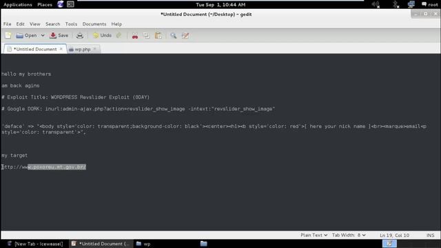 wordpress Exploit 0day смотреть онлайн