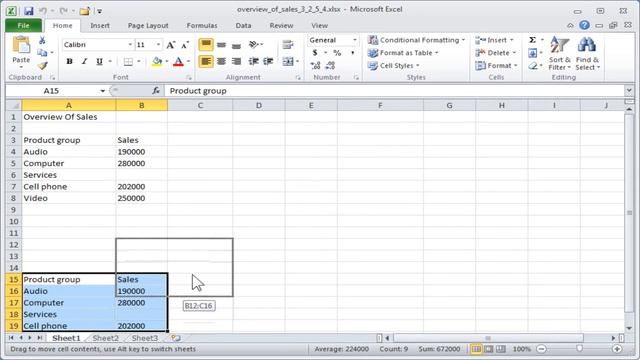 Excel copy: Copying and moving with drag-and-drop смотреть онлайн